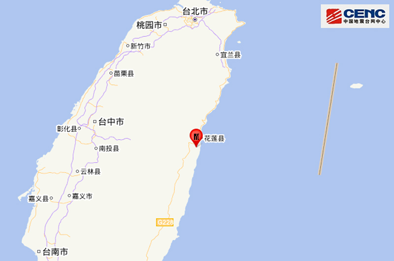 臺(tái)灣花蓮縣海域發(fā)生7.3級(jí)地震，建筑出現(xiàn)傾斜
